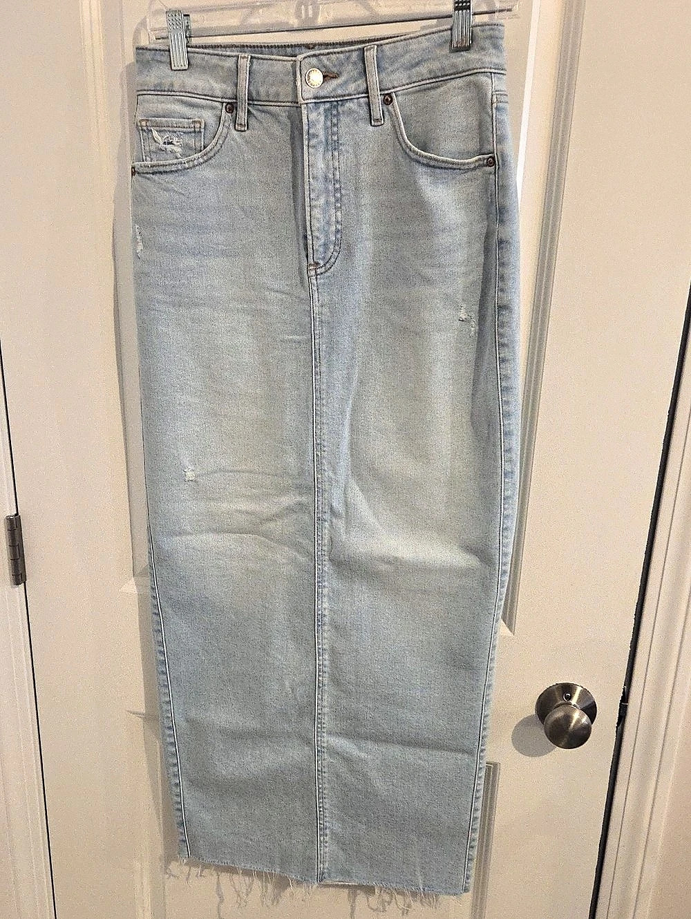 Express Denim Midi Skirt Size 2